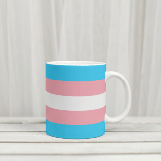 Trans Flag White Coffee Mug