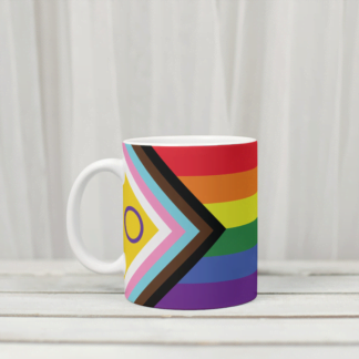 Progressive Flag With Intersex White Coffee Mug