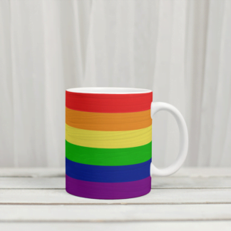 Pride Flag White Coffee Mug
