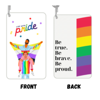 Live With Pride Key Chain