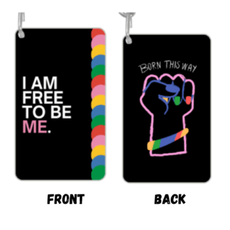 I Am Free To Be Me Key Chain