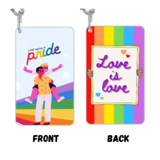 Live With Pride Key Chain