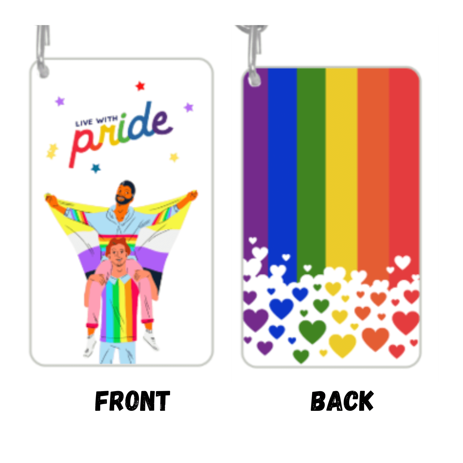 Live With Pride Key Chain