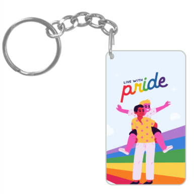 Live With Pride Key Chain - Image 2