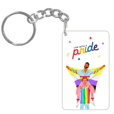 Live With Pride Key Chain - Image 2